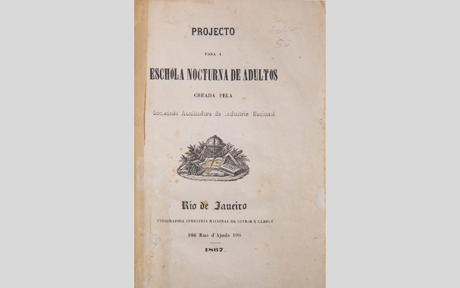 Estatutos da Escola Noturna de 1867. Crédito: Acervo Firjan