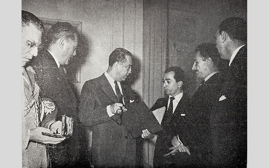 O Presidente Juscelino Kubitschek no Dia da Indústria, 1957. Acervo Firjan