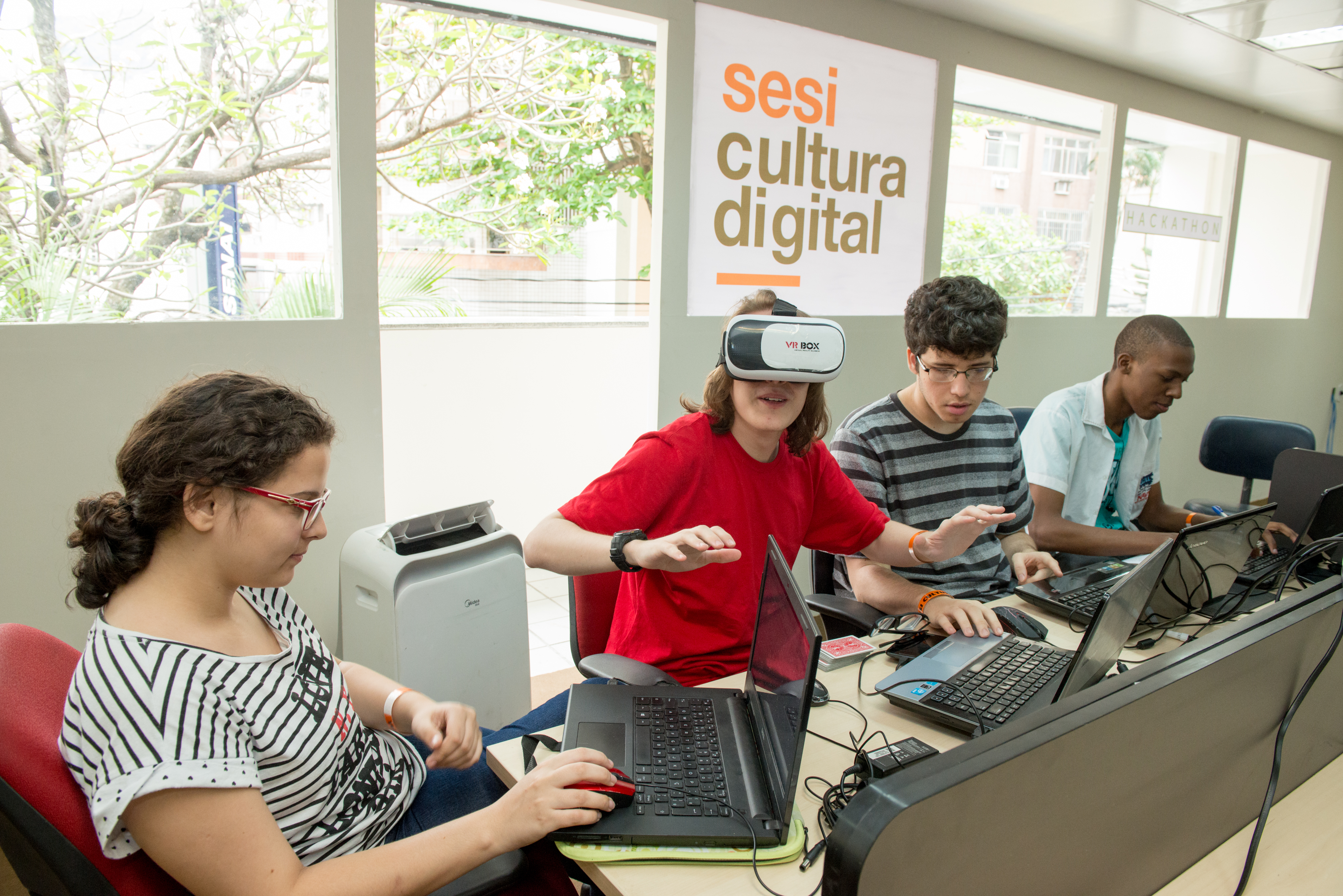 SESI Cultura Digital na Unidade Laranjeiras em 10/14/2016. Créditos: Renata Mello/ Acervo Firjan