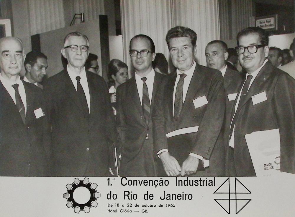 Mário Leão Ludolf na Primeira Convenção Industrial em 1965. Crédito: Acervo Firjan