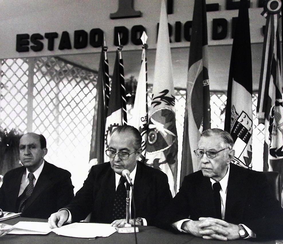 Mário Leão Ludolf em sessão da 1º Pleninco do Estado do Rio de Janeiro em 1975. Créditos: Acervo Firjan