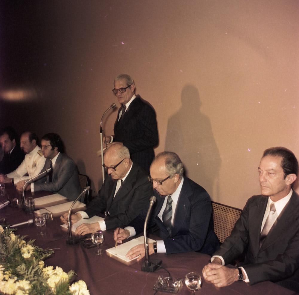 Posse de Arthur João Donato em 1980. Crédito: Acervo Firjan