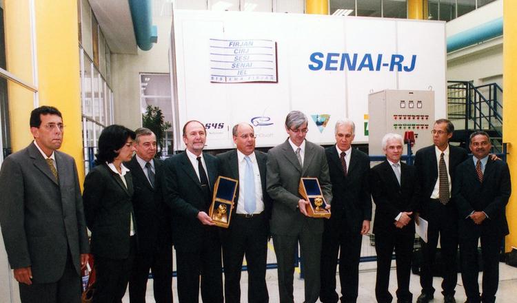 Raul Sanson na inauguração do Núcleo de Treinamento Offshore em 2006. Créditos: Geraldo Viola/ Acervo Firjan