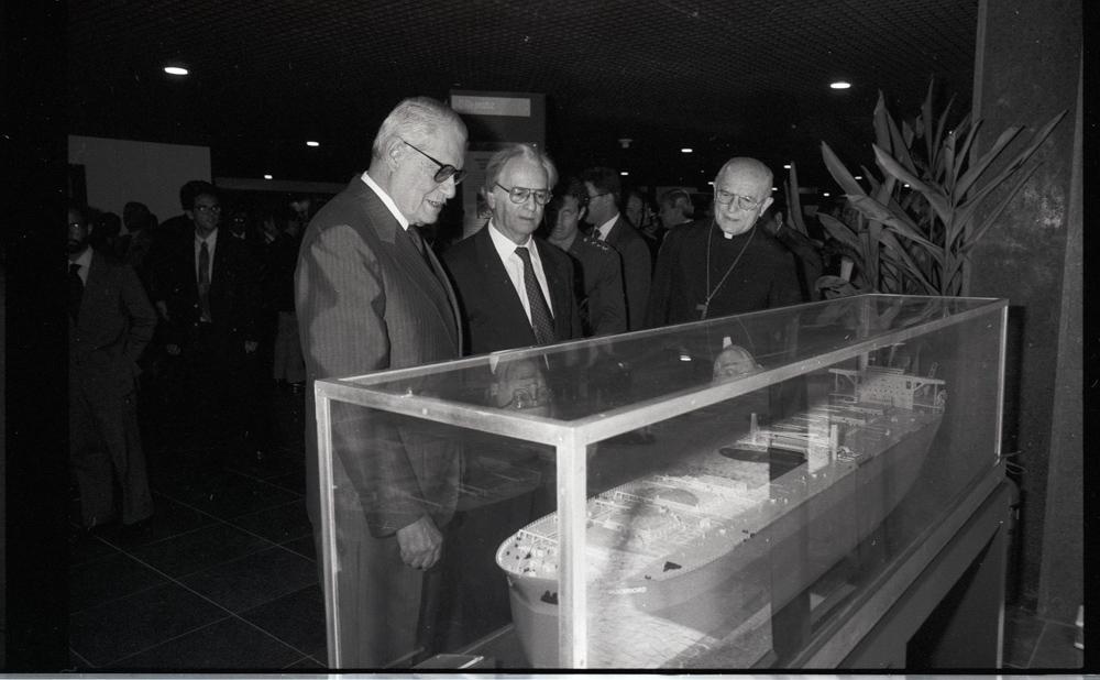 Arthur João Donato na inauguração da nova sede da Firjan em 1994. Créditos: Fátima Batista/ Acervo Firjan