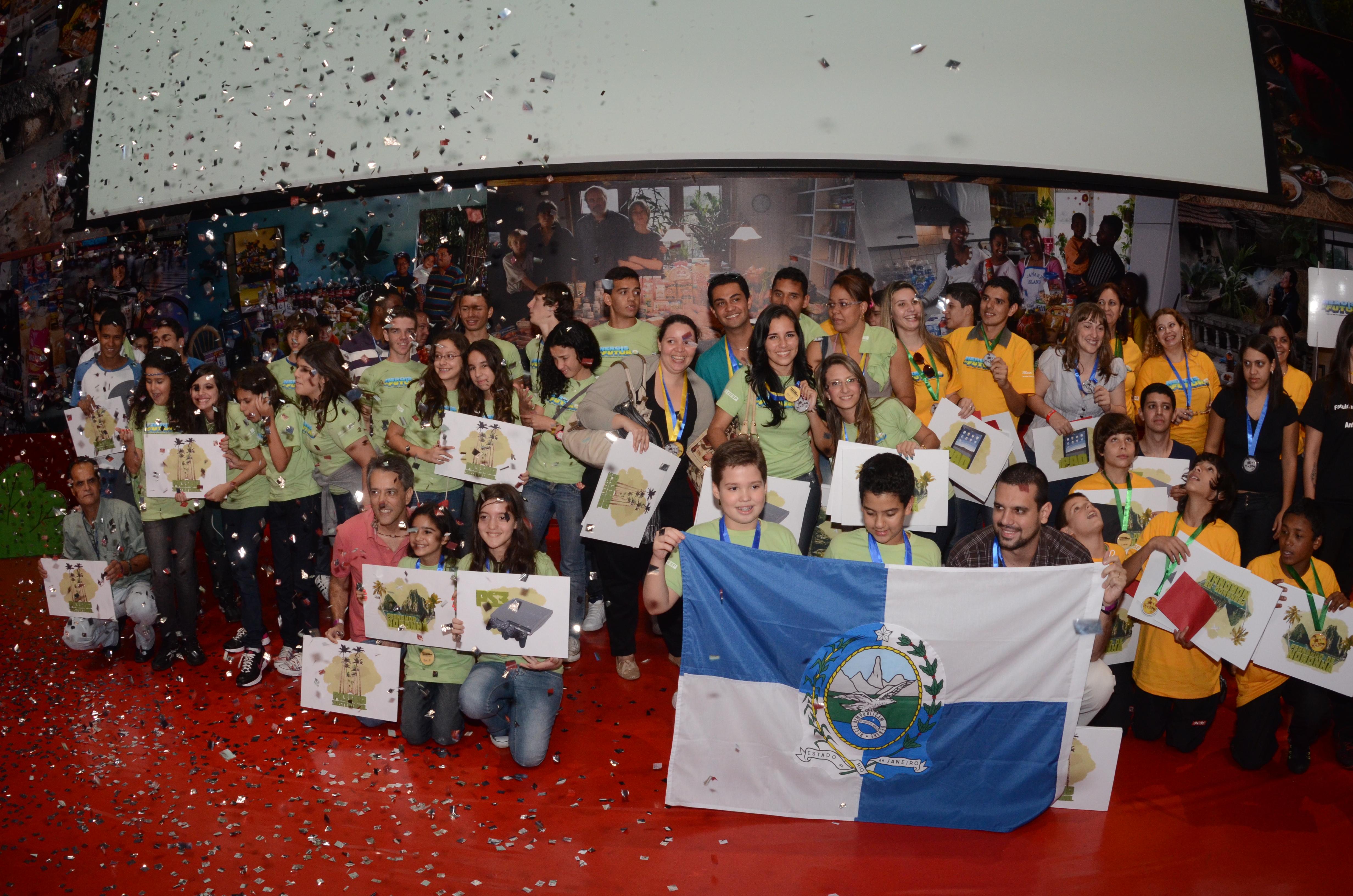 Premiação da campanha Heróis do Futuro, realizada no Forte de Copacabana, em 14 de junho de 2012, durante o Humanidade 2012. Créditos: Guarim de Lorena/ Acervo Firjan