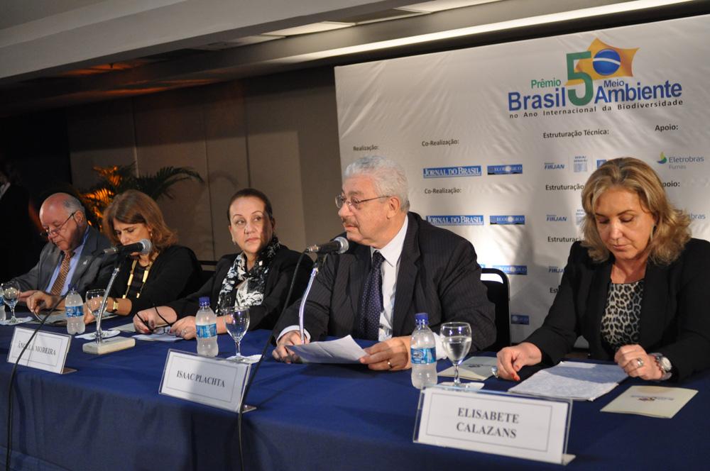 Isaac Plachta no 5º Prêmio Brasil de Meio Ambiente em 2010. Crédito: Acervo Firjan